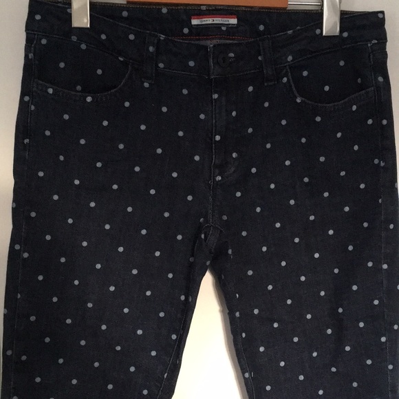 Tommy Hilfiger Mid Rise Polka Dot Capris - Picture 1 of 6